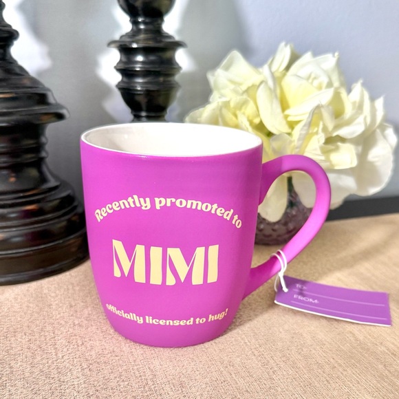 NWT Recently Promoted To MIMI Soft Touch Ceramic Mug - Picture 5 of 5